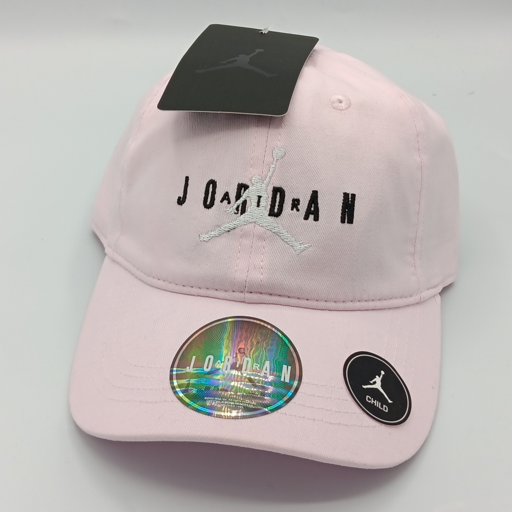 NWT JORDAN GIRLS BASEBALL HAT SIZE: 4-7 PINK FOAM